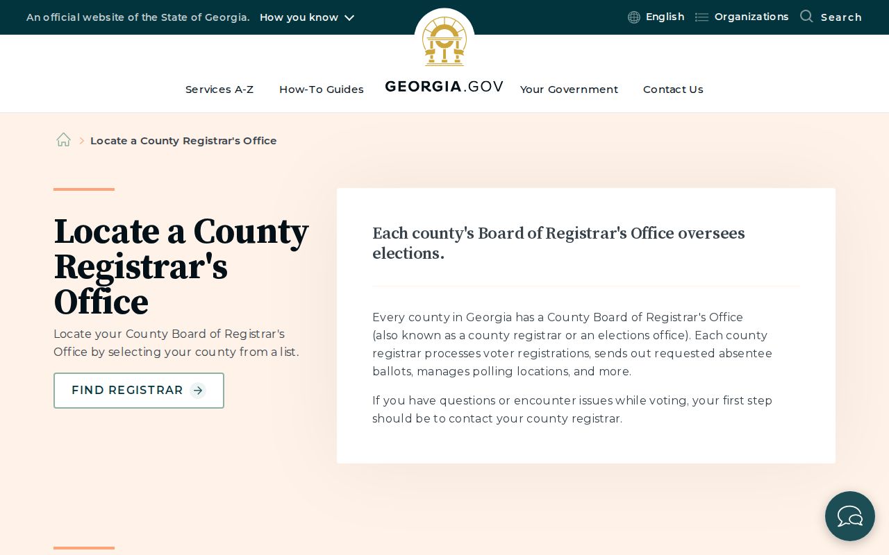 Cartersville voter records county registrar directory